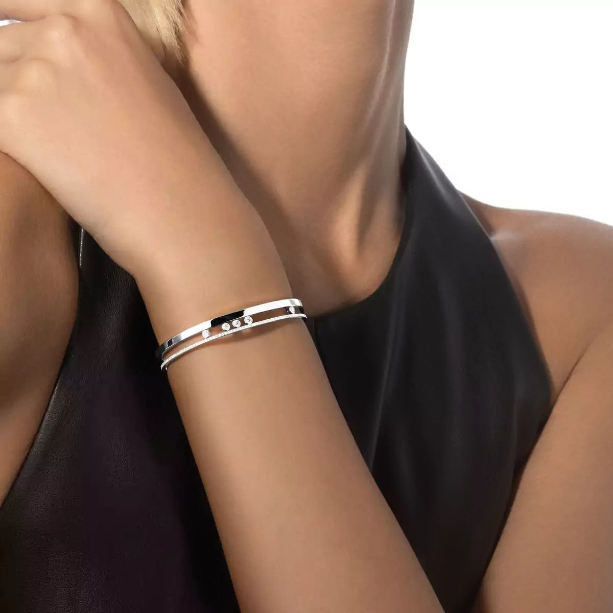 [Mystic ]Move Romane Diamond Bangle Bracelet