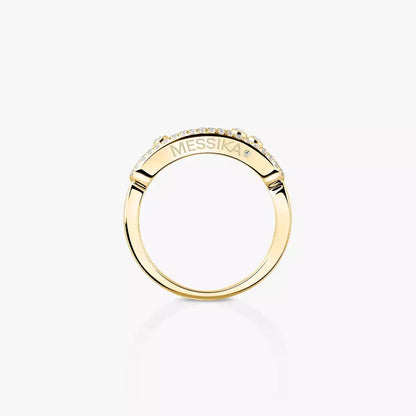 [Mystic ] Baby Move Gold Diamond Pave_ Ring