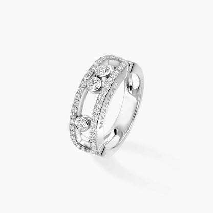 [Mystic ] Move Gold Diamond Pave_ Ring