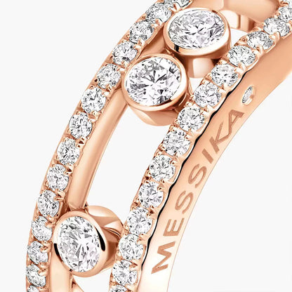 [Mystic ] Move Gold Diamond Pave_ Ring