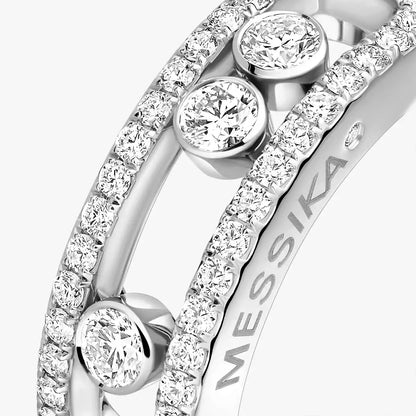 [Mystic ] Move Gold Diamond Pave_ Ring