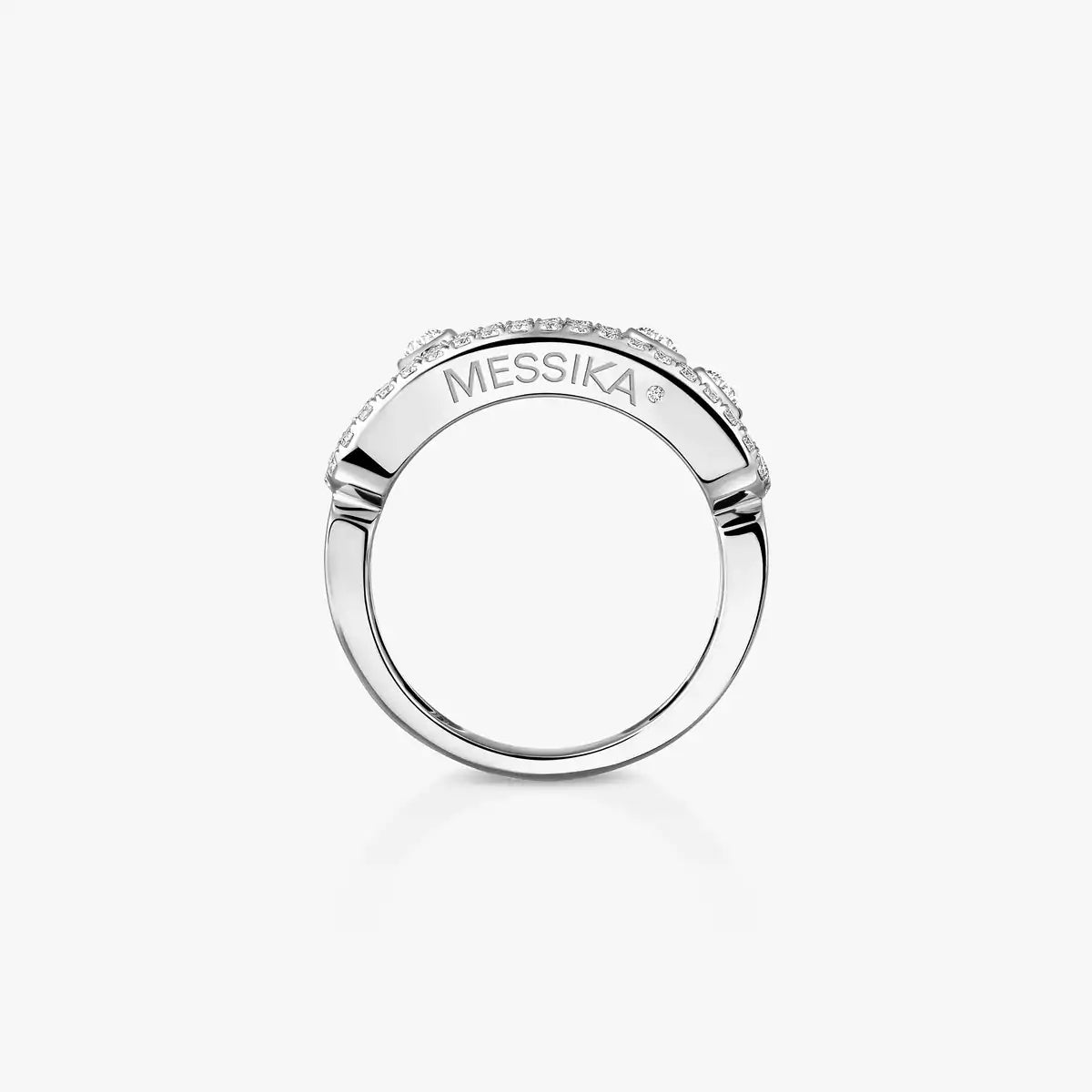 [Mystic ] Move Gold Diamond Pave_ Ring