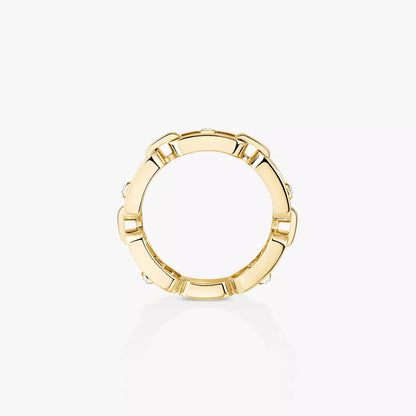 [Mystic ]Move Link Pave_-Set Diamond Ring in Gold