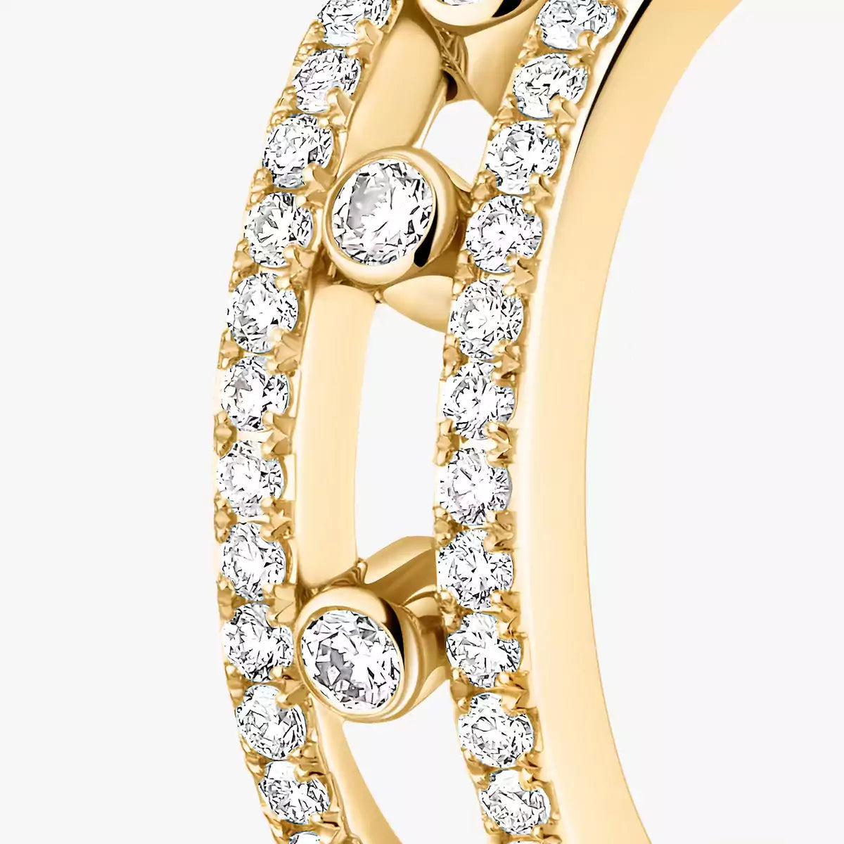 [Mystic ]Diamond Pave_ Hoop Earrings Move