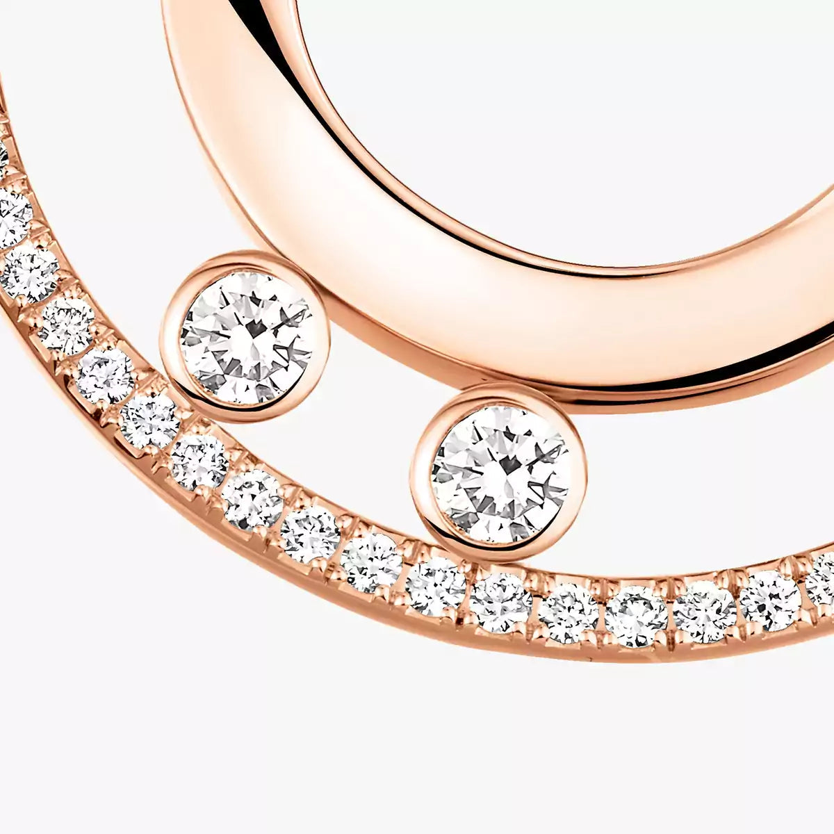 [Mystic ]Move Romane Small Diamond Hoop Earrings