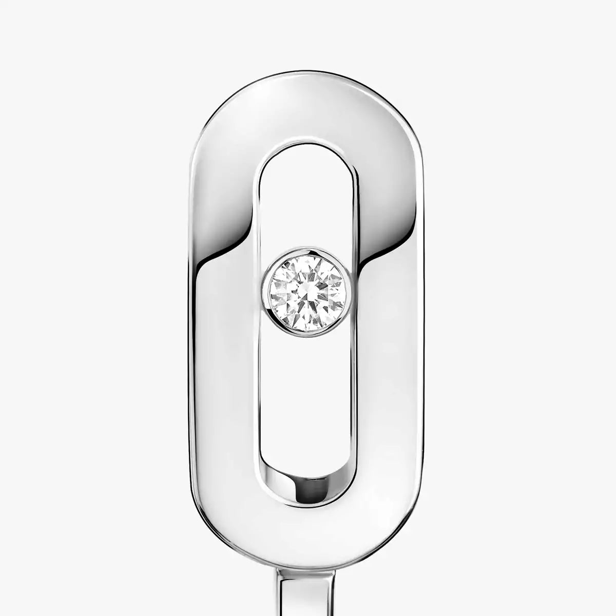 [Mystic ]Diamond Mini Hoop Earrings Move Classique
