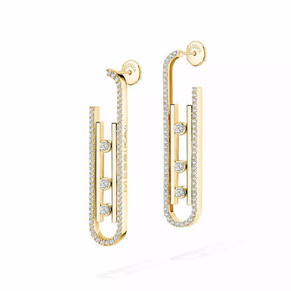 [Mystic ]Diamond Pendant Earrings Move 10Th