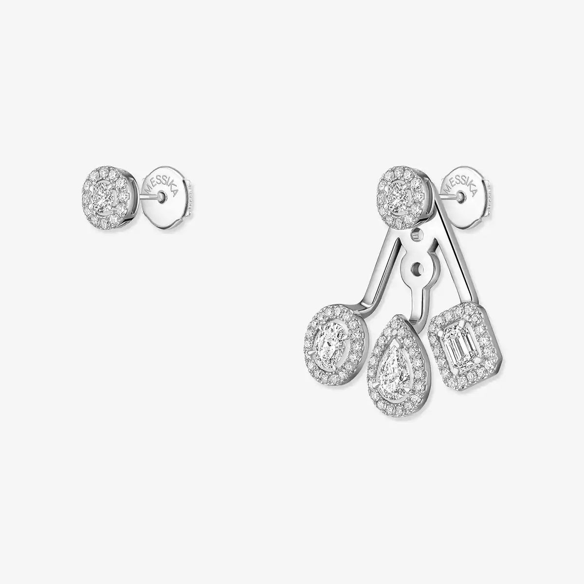 [Mystic ] My Twin Trio  Diamond Earrings