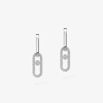 [Mystic ]Move Link Diamond Earrings