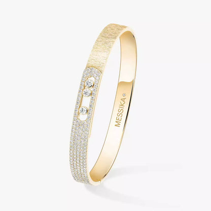 [Mystic ]Move Noa Ciselé half pavé bangle