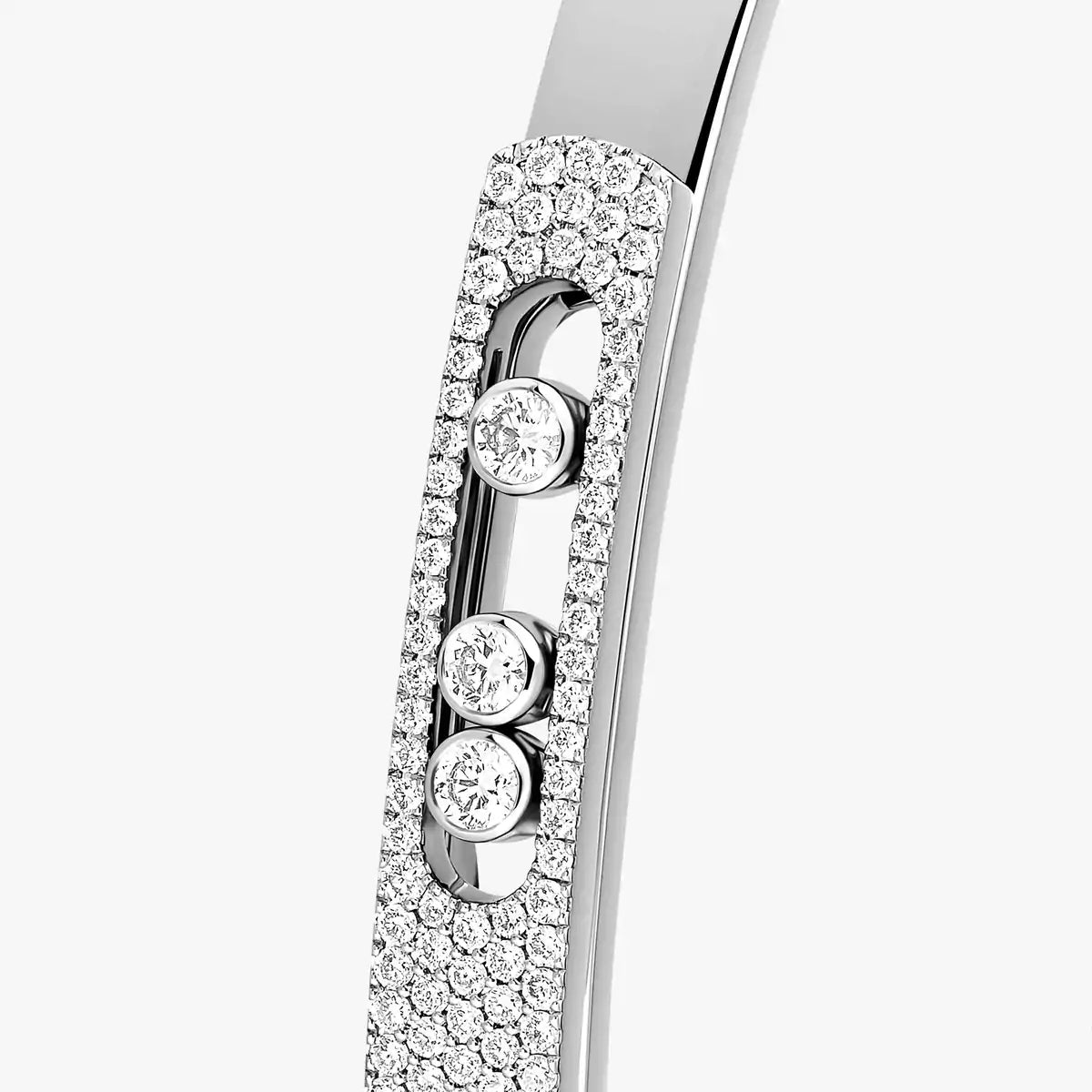 [Mystic ]Move Noa Rose Gold Pavé Diamond Bangle Bracelet