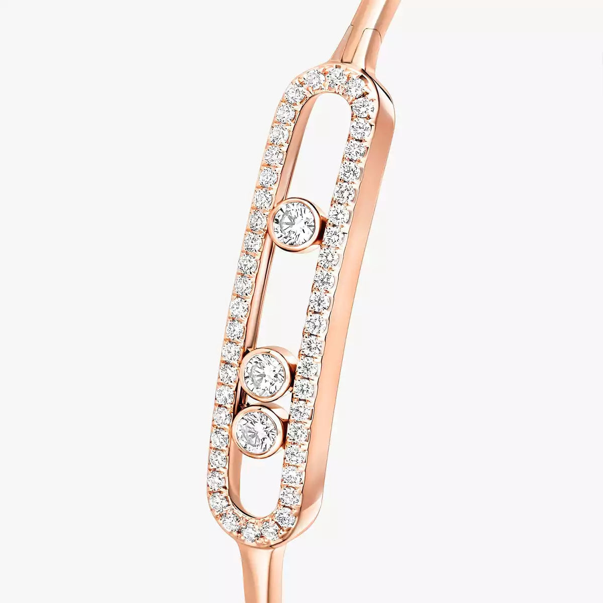 [Mystic ]Move Pavé Diamond Bangle Bracelet M
