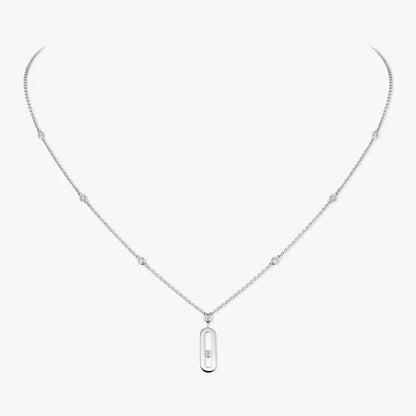 [Mystic ] Move Uno Gold Diamond Long Necklace
