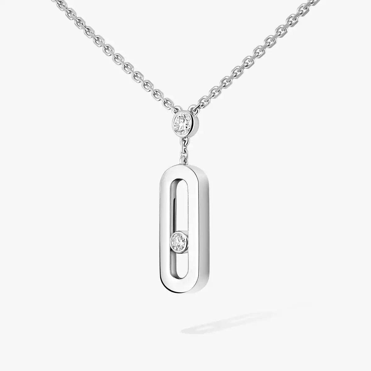 [Mystic ] Move Uno Gold Diamond Long Necklace
