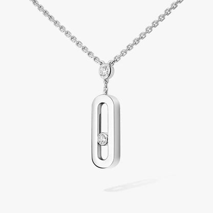 [Mystic ] Move Uno Gold Diamond Long Necklace