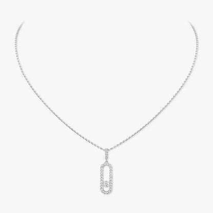 [Mystic ]Move Uno Diamond Necklace in Rose Gold