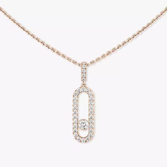 [Mystic ]Move Uno Diamond Necklace in Rose Gold