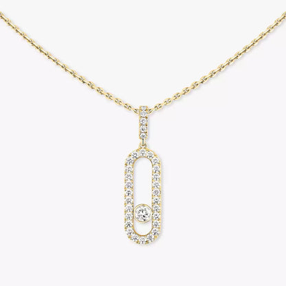 [Mystic ]Move Uno Diamond Necklace in Rose Gold