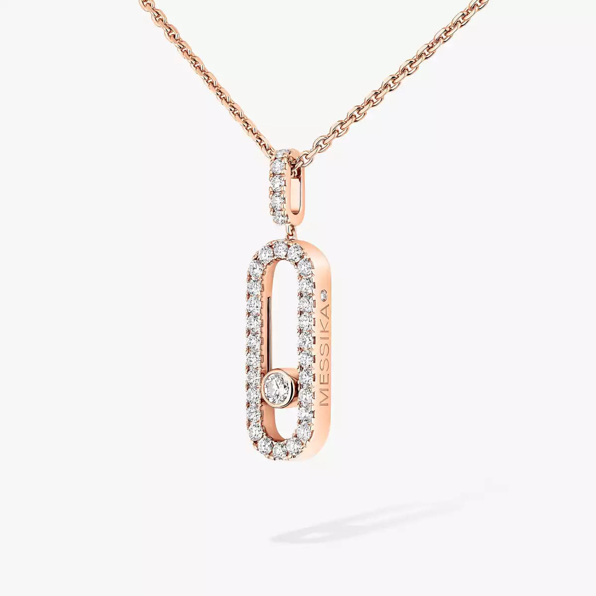 [Mystic ]Move Uno Diamond Necklace in Rose Gold