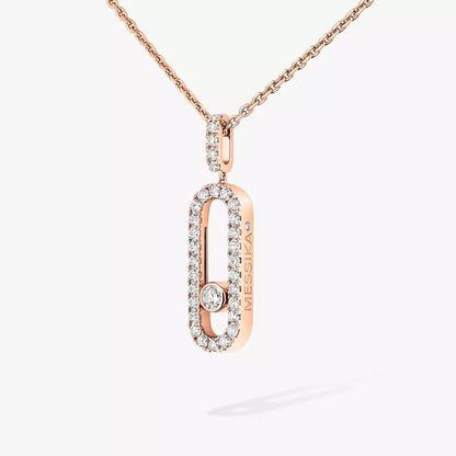 [Mystic ]Move Uno Diamond Necklace in Rose Gold