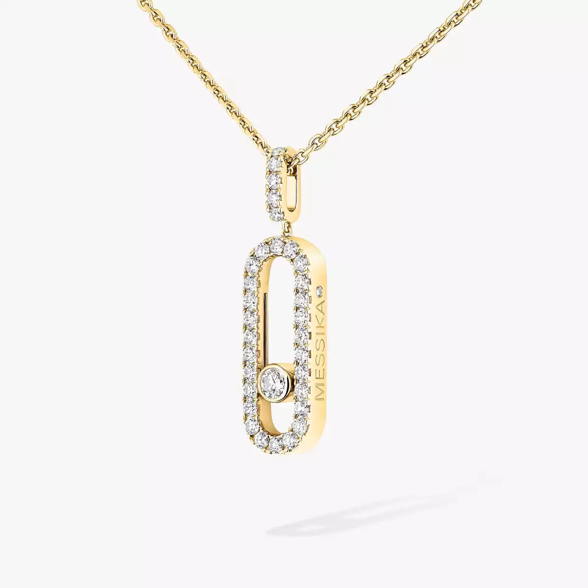 [Mystic ]Move Uno Diamond Necklace in Rose Gold