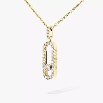 [Mystic ]Move Uno Diamond Necklace in Rose Gold