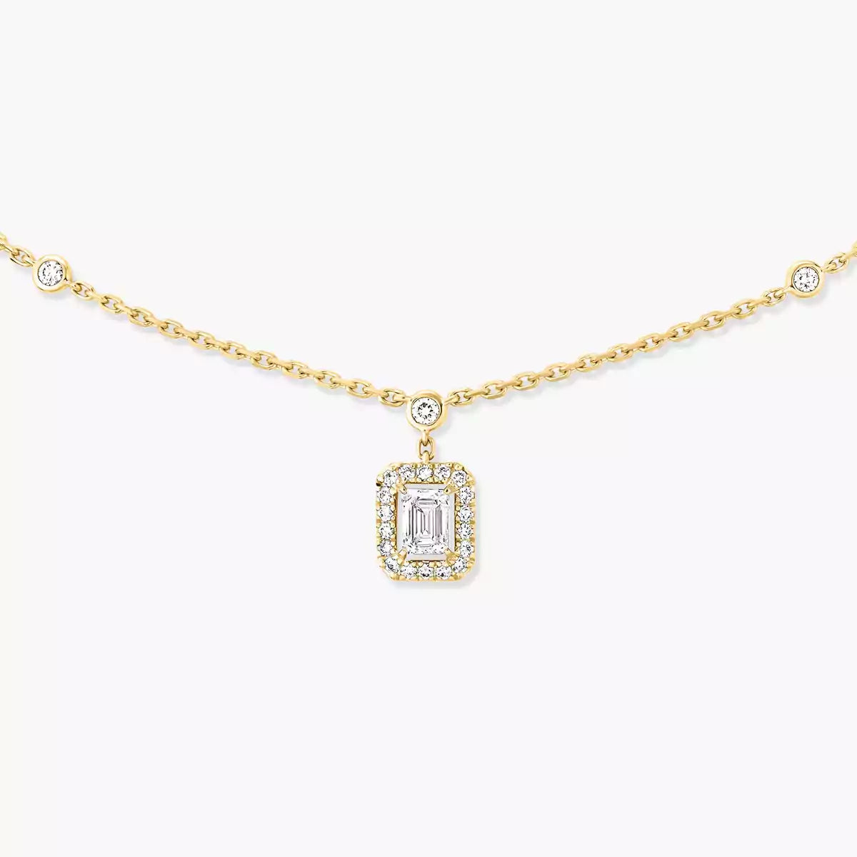 [Mystic ]My Twin Diamond Necklace in Silver
