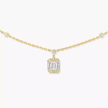 [Mystic ]My Twin Diamond Necklace in Silver