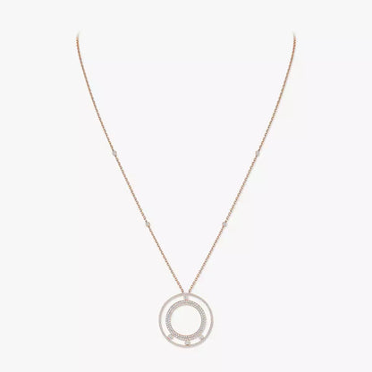 [Mystic ]Move Romane Long Pave_-Set Diamond Necklace