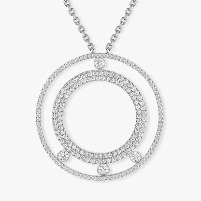 [Mystic ]Move Romane Long Pave_-Set Diamond Necklace