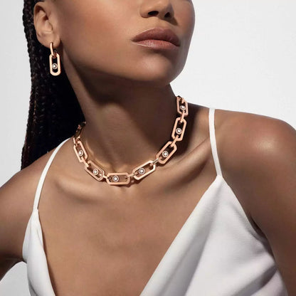 [Mystic ] So Move XL Diamond Hoop Earring