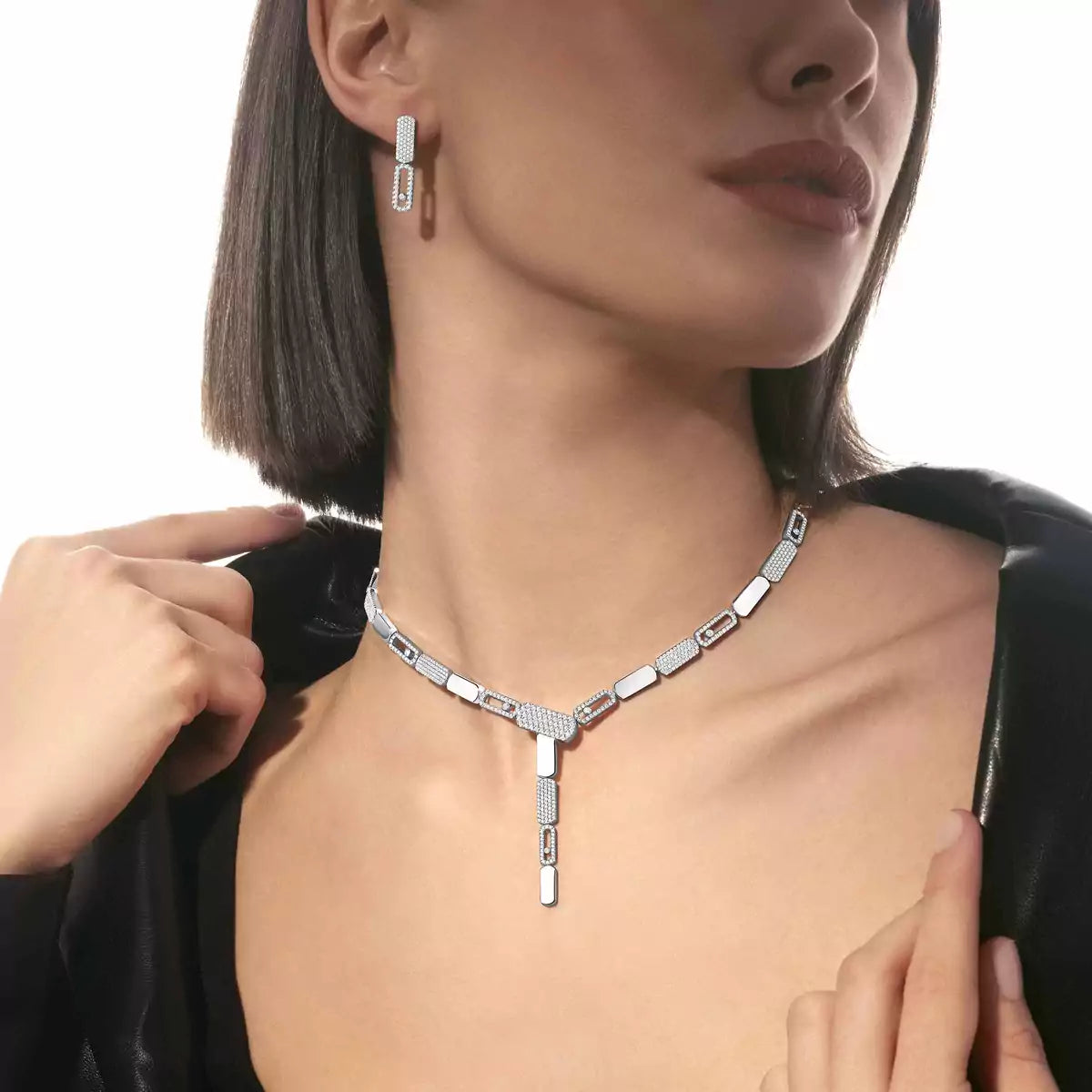 [Mystic ]Imperial Move SM Diamond Earrings