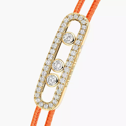[Mystic ]MK Care(s) pink cord pavé bracelet