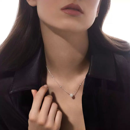 [Mystic ]Diamond Necklace 0,20ct Brilliant Shape Joy