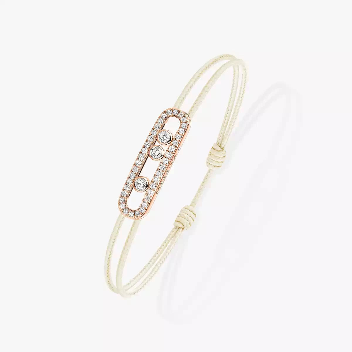 [Mystic ]MK Care(s) pink cord pavé bracelet