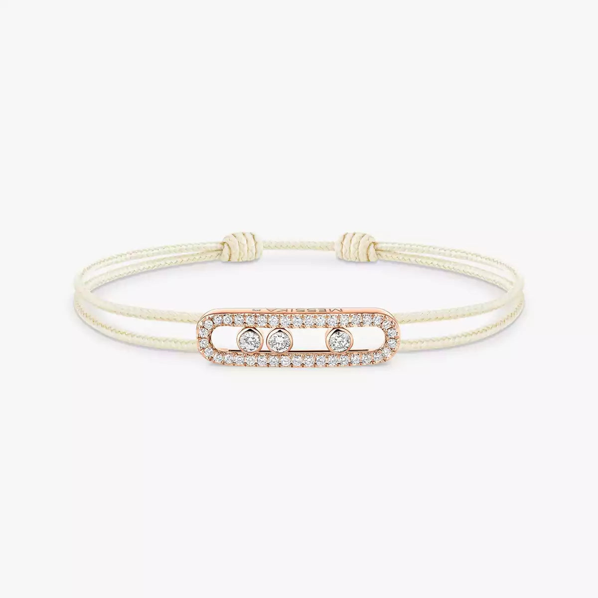 [Mystic ]MK Care(s) pink cord pavé bracelet