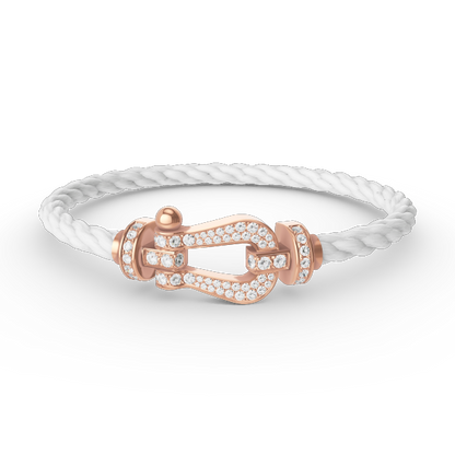 [Mystic]FORCE LARGE HORSESHOE FULL DIAMOND BRACELET ROSE GOLD