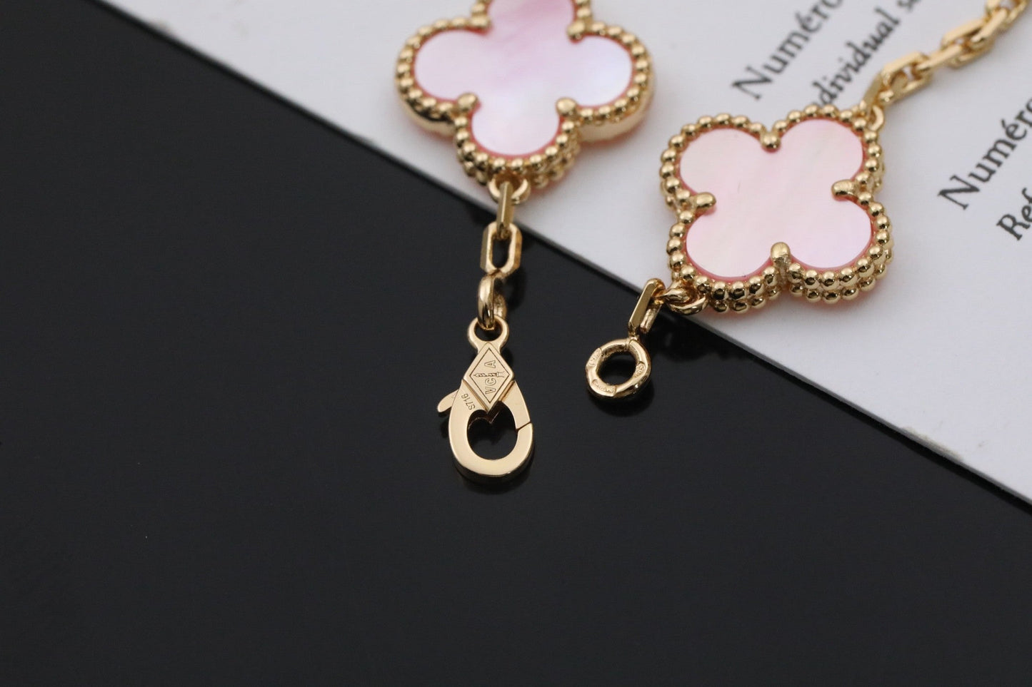 [Mystic]CLOVER 5 PINK  FRITILLARY BRACELET