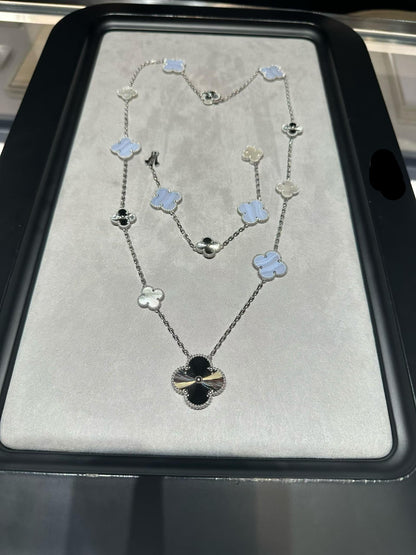 [Mystic] 25 NEW CLOVER 15 MOTIFS PURPLE CHALCEDONY