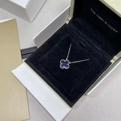[Mystic]CLOVER 15MM PIETERSITE NECKLACE SILVER
